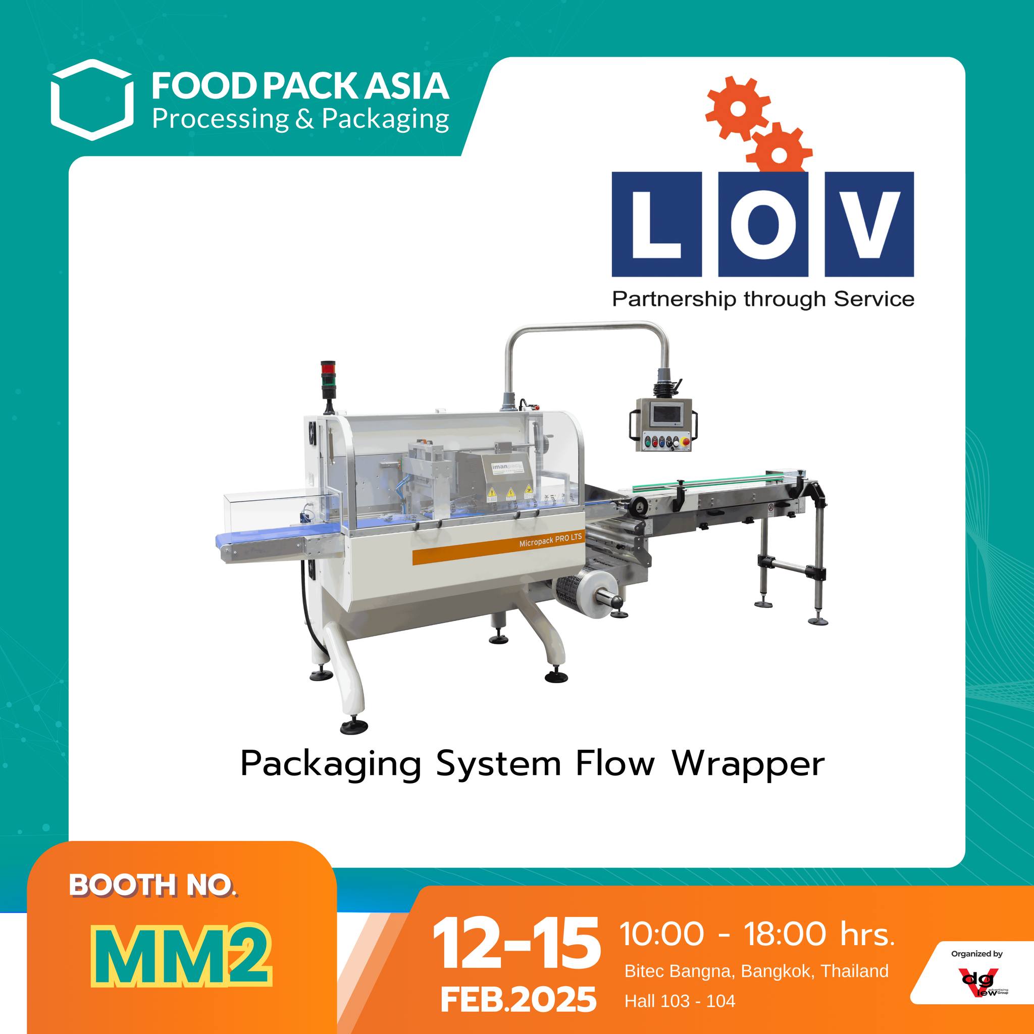 packaging system flow wrapper